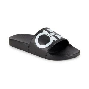 FERRAGAMO Groovy Dual Gancini Slides